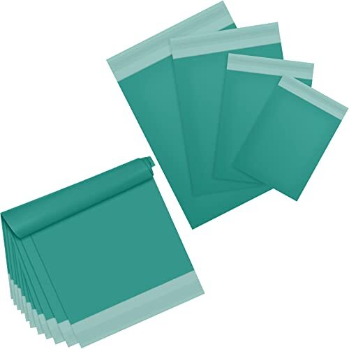 120 Pieces Poly Mailer Envelope 4 Assorted Sizes Shipping Classic Style Green