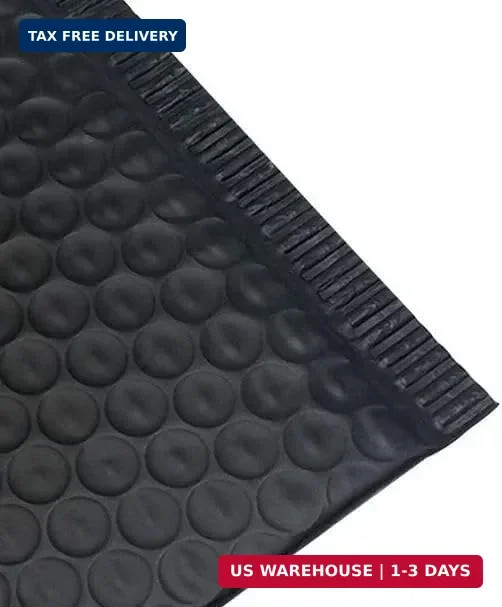 Water Resistant Bubble Envelope Mailers [10 Pack] 4 inch x 7 inch #000 Black gallery