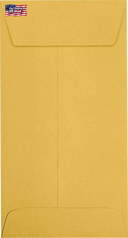Luxpaper #7 Coin Envelopes | 3 1/2" X 6 1/2" | Brown Kraft | 24Lb. Text | 250 Qt gallery