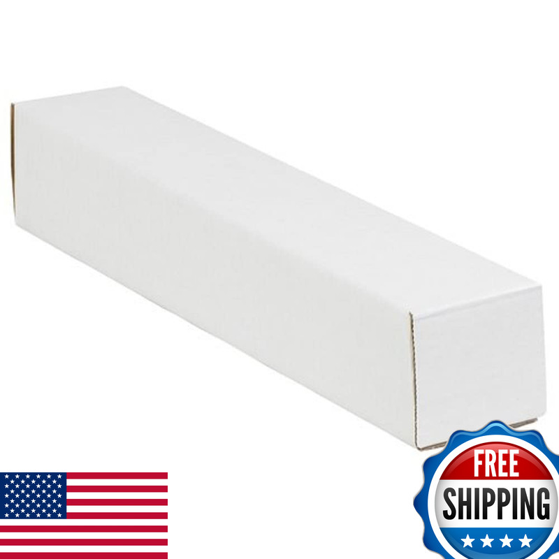 Partners Brand Pm3343 Square Mailing Tubes 3 X 3 X 43 Oyster White Pack Of 25