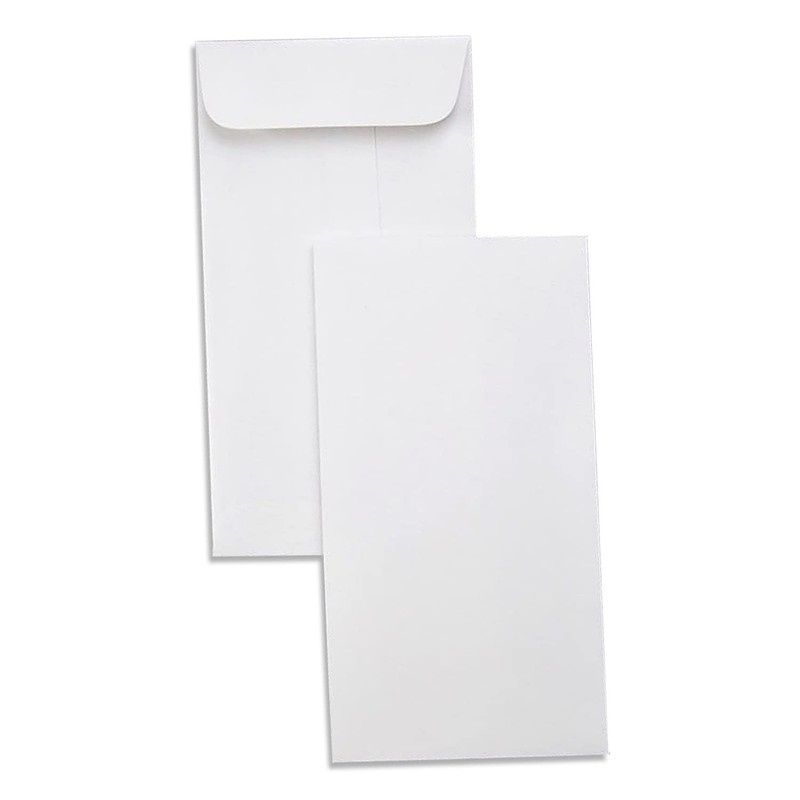NextDay Labels 7 Coin Envelopes – 100-Pack White Gummed Money Envelopes for C…