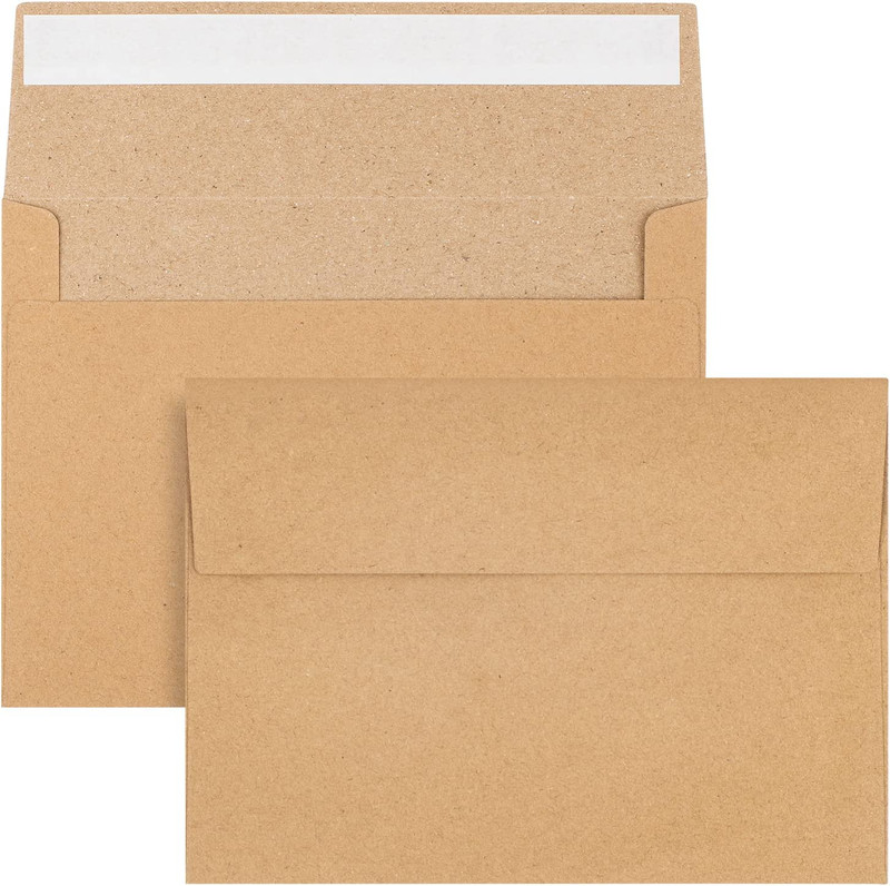 50 Pack Kraft Envelopes - 4 X 6 Inch Brown Kraft Paper Envelopes for Invitations gallery