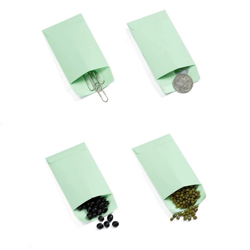 100 Pieces Colorful Small Coin Envelopes Self-Adhesive Seed Envelopes Mini Pa... gallery