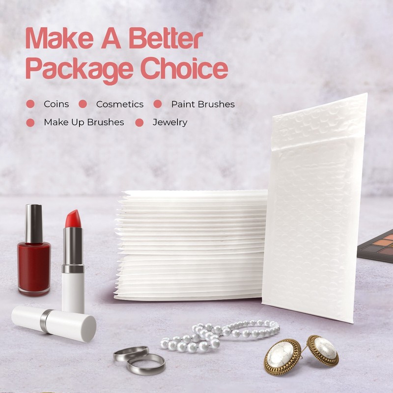 Padded Bubble Mailers Shipping Envelopes 3"x8" Secure Seal 50-3000 qty gallery