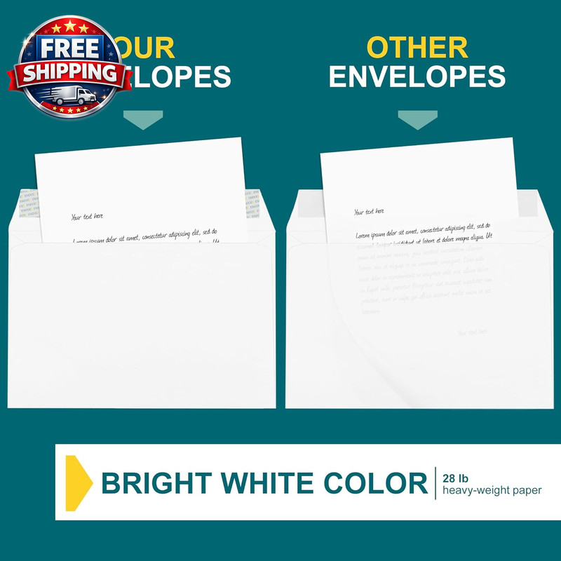 6X9 Booklet Envelopes - 15 Pack - Mailing Envelopes Self Seal - White Letter En gallery