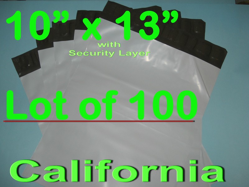100 10×13 Poly Mailers Envelopes Shipping Plastic Bags 10″x 13″ Self Seal 100pc