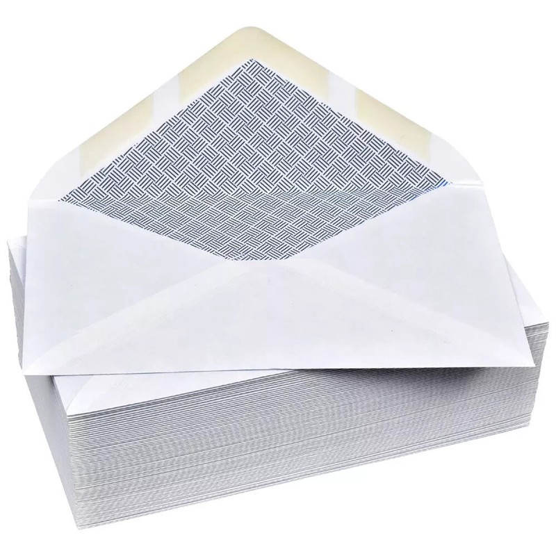 2 Mead 75214 #10 4 1/8 X 9 1/2 Gummed Closure 40 count white envelope gallery