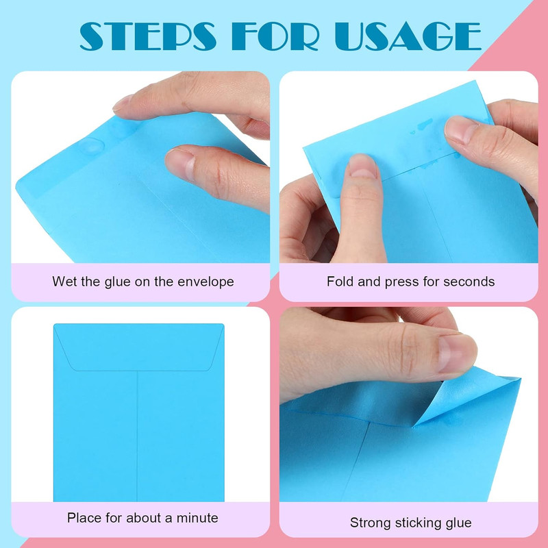 Geyee 500 Pcs Small Coin Seed Envelopes Small Tip Envelopes for Cash Self Adhesi gallery