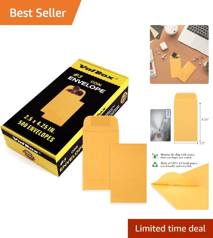 Durable Gummed Flap Kraft Envelopes – Perfect for Home and Office Organization