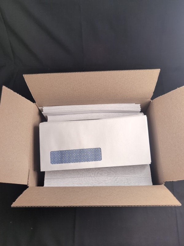Office Depot Lift & Press #10 Security Left-window Envelopes 4in1/8 x 9in1/2 300