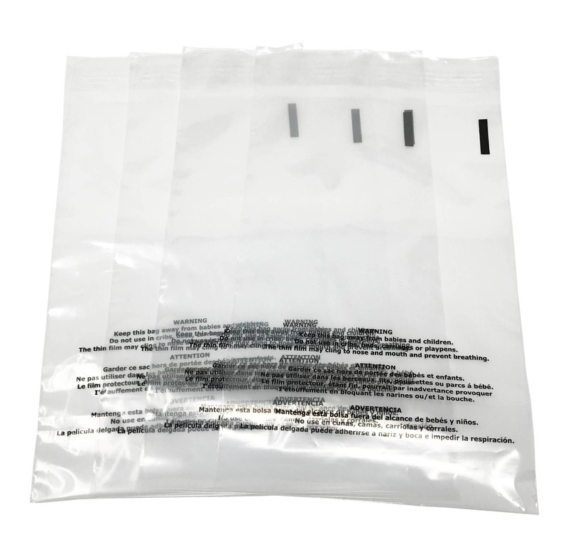 200 10x13 Premium Suffocation Warning Clear Plastic Self Seal Poly Bags 1.5 Mil gallery