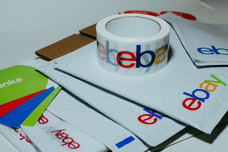 39 Ebay Branded Shipping Supplies STARTER KIT Box Envelopes Tape Tissue Postcard gallery