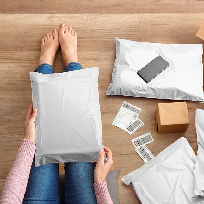 100 Pack White 24x24" Large POLY Mailer Self Seal Strong BAGS ENVELOPES SHIPPING gallery