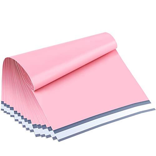 Poly Mailers 12x15.5 Inch Light Pink 100 Pack Medium Shipping Bags #5 Strong ...