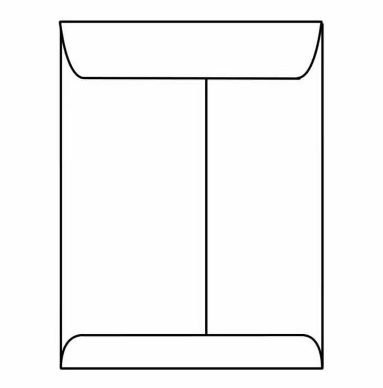 Open End Catalog Envelopes, 10″ x 13″, 28#, White, Center Seam – BOX OF 450