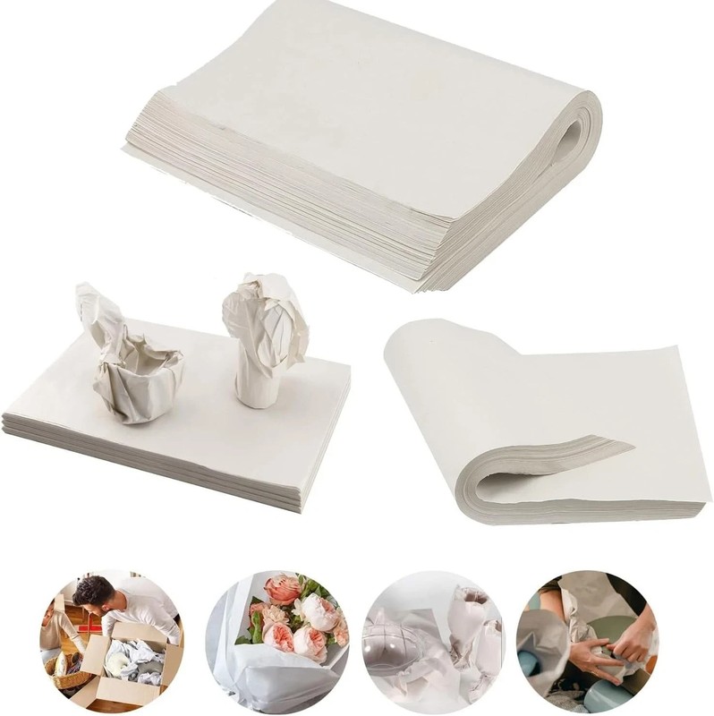 300 Sheets Large Packing Paper for Moving Bulk Newsprint 300p, White