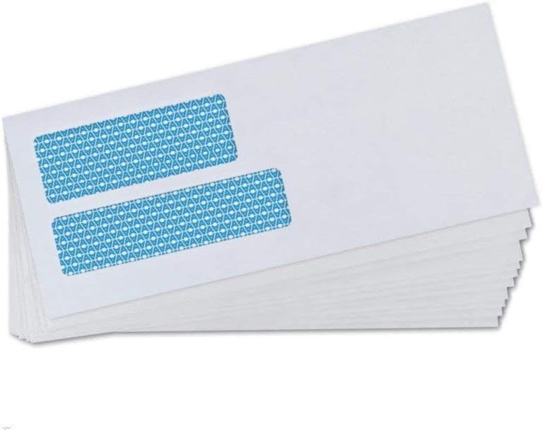 500 Count Double Window Self Seal Security Envelopes - for Invoices, Statemen... gallery
