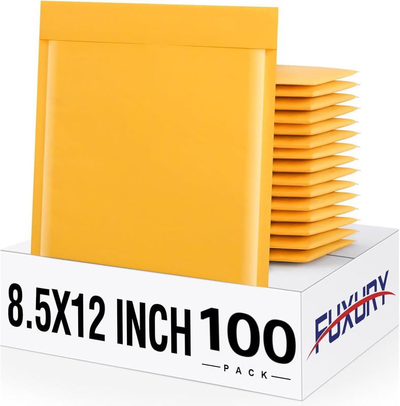 Kraft Bubble Mailer 6X10 Inch 50 Pack，Strong Adhesion Padded Envelopes,Self Seal