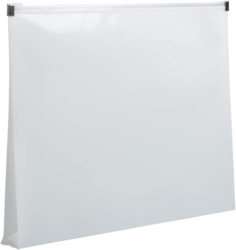 Plastic Envelopes with Zip Closure – Letter Booklet – 9 3/4 X 13 – White – 12/Pa