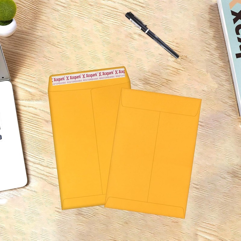 250 Brown Kraft Envelopes 6x9 - Printable Self-Seal for Photos, Documents, Cards gallery