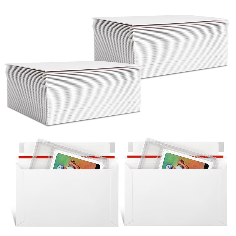 100Pk 7″x4.35″ Trading Card Shipping Envelopes Self Adhesive Mailing Envelopes