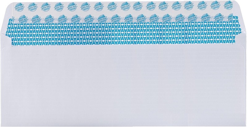 Security Self Seal Envelopes – 100 Qty |No Window, EnveGuard, 4⅛ x 9½", White... gallery