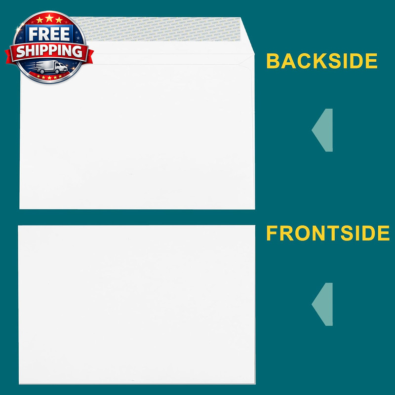 6X9 Booklet Envelopes - 15 Pack - Mailing Envelopes Self Seal - White Letter En gallery