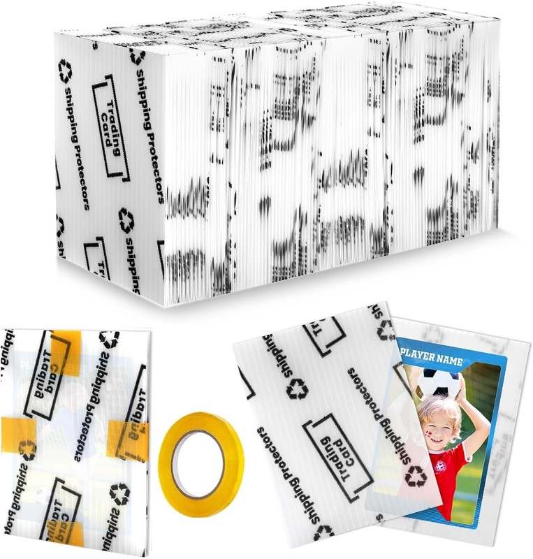 200 Pack Trading Card Shipping Protector 3.5” x 4.5” Strong Hard Plastic Cards
