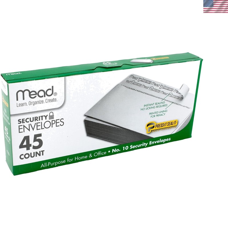 20 lb. Self-Adhesive Envelopes – 4-1/8″ x 9-1/2″ – Perfect for Security