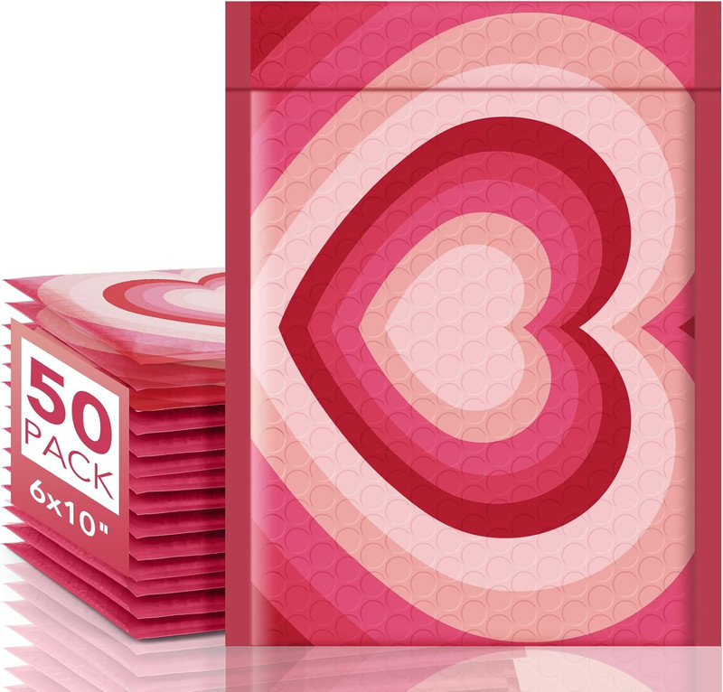 Metronic Bubble Mailers 6X10 Inch 50 Pack Usable Size 6X9″, Cute Bubble Mailers