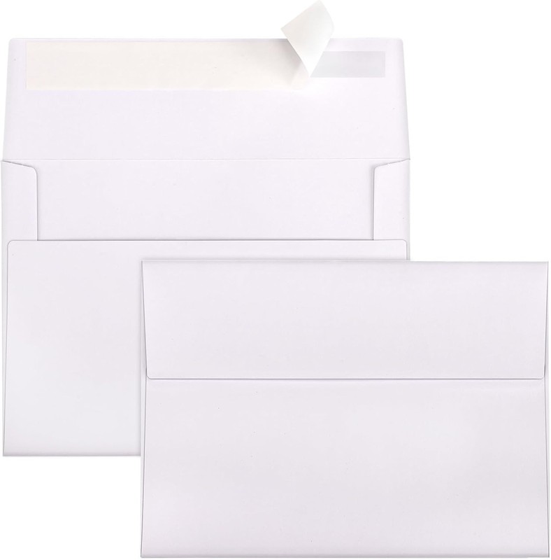 A4 Envelopes Self Seal 500 Pack – 4.25X6.25 White Invitation Envelopes Bulk for