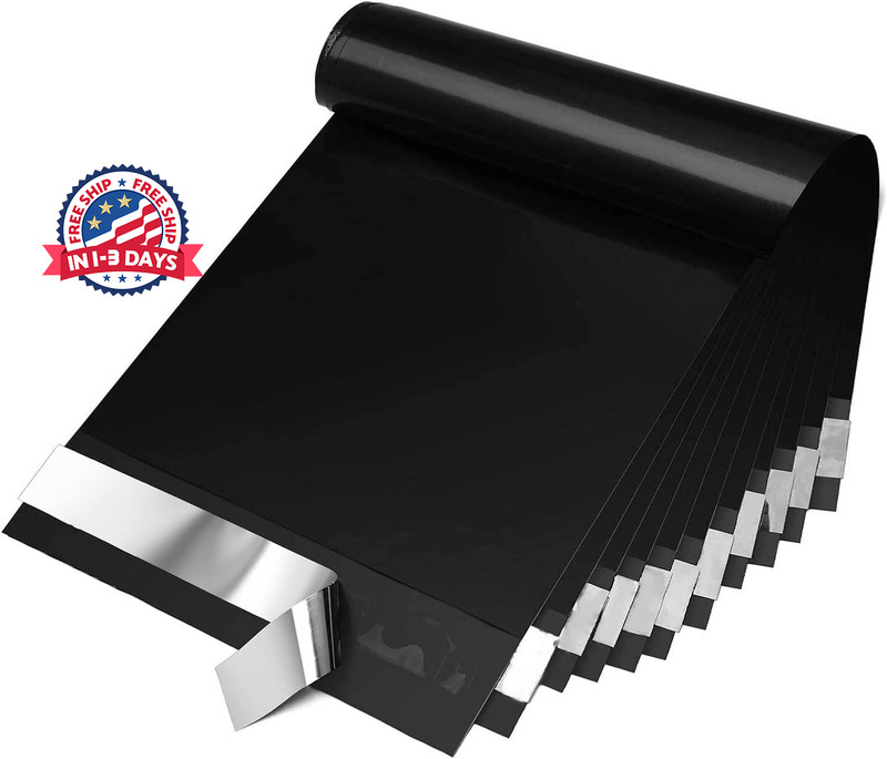 Sobres polietileno negros 6x9in 200pcs envio autosellado duraderos multiproposit