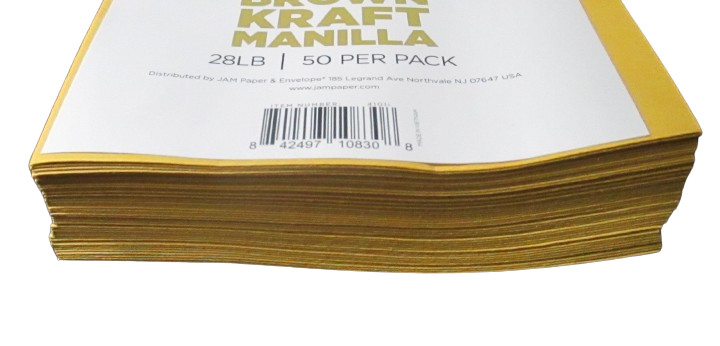 Jam Open End Catalog Kraft Manilla Envelope Gum Closure 28lbs 5 1/2"x7 1/2" gallery