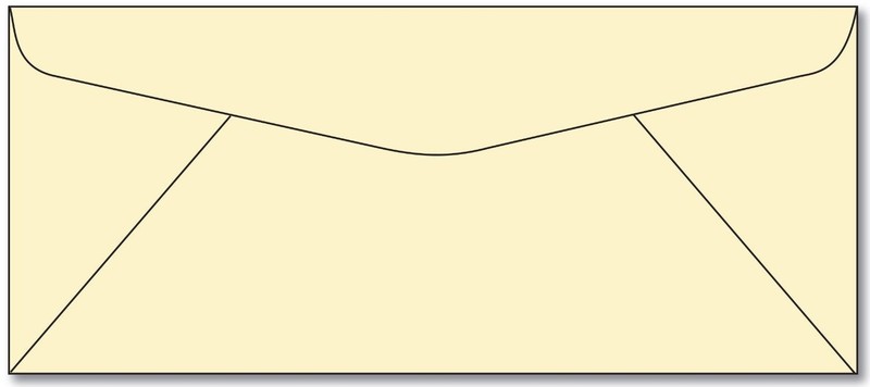1500 Custom Printed #10 Ivory Wove Window Envelopes (Black or Reflex Blue Ink)