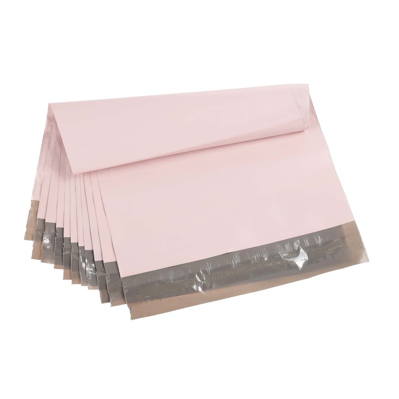 12×10 Inch Poly Mailers, 100 Pcs Shipping Bags for Clothing Matte Pink