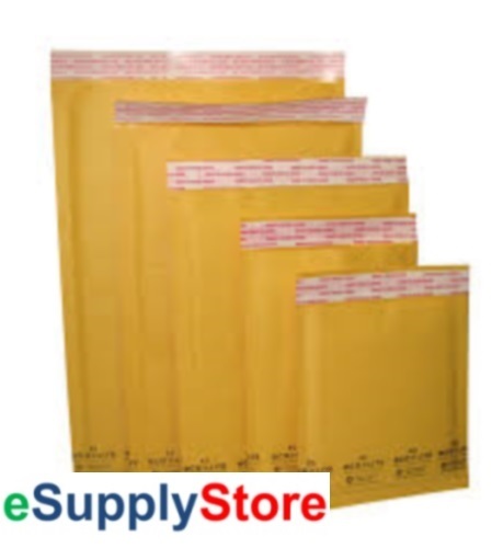 #00 5×10″ KRAFT BUBBLE MAILER PADDED ENVELOPES-250 qty