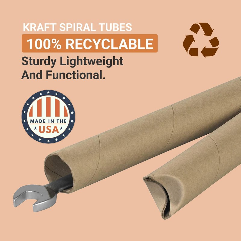 Box Usa Aviditi Cardboard Tubes Foldable Ends 24L X 2W X 2H Pack Of 50 Poster gallery
