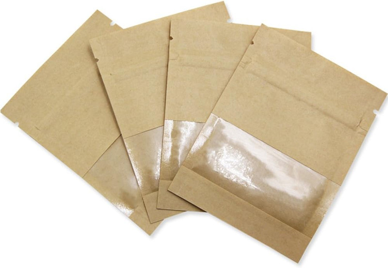 PABCK 100 Pack Small Resealable Seed Envelopes with Clear Window 2.7X3.7Inch gallery
