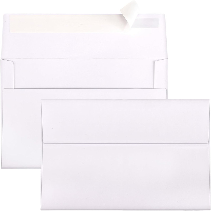 A9 Envelopes Self Seal 500 Pack – 5-3/4 X 8-3/4 White Invitation Envelopes Bulk