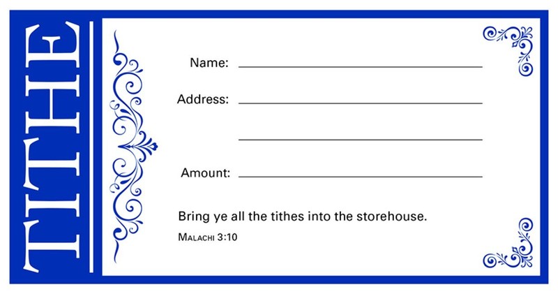 Value Offering Envelope-Tithe – Blue – (Package of 100)