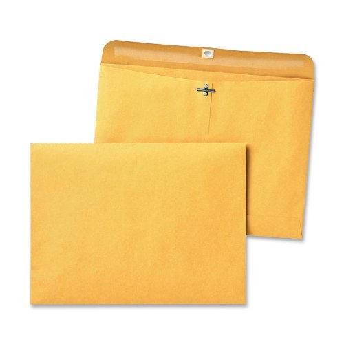 Quality Park QUA38090 Clasp Envelope 9" x 12" 28 lb Kraft 100/box