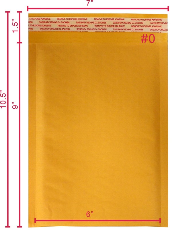 SuperPackage® 3000 #0 (Inner 6x9) Kraft Bubble Mailers Padded Envelopes gallery