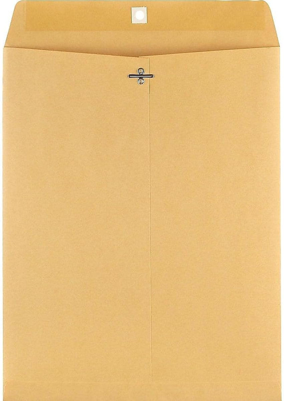 Staples 11.5 X 14.5 Kraft Clasp Catalog Envelopes, Brown, Heavyweight Metal Clas gallery