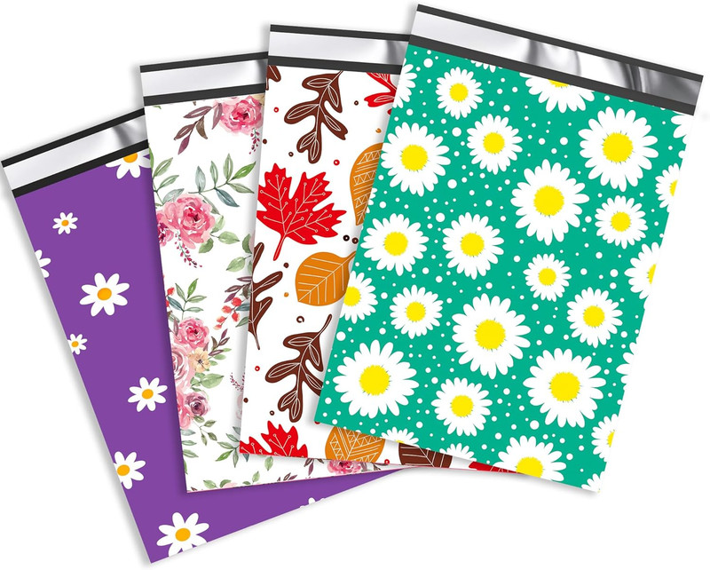 Mailers - 10X13 Poly Mailers Variety Pack of 100, 25Pcs Each Color, Strong Adhes gallery