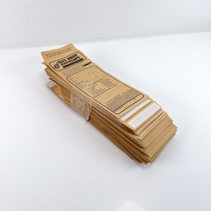 135 Key Drop off Envelopes for after Hours – Auto Shop Repair/Service Drop Box