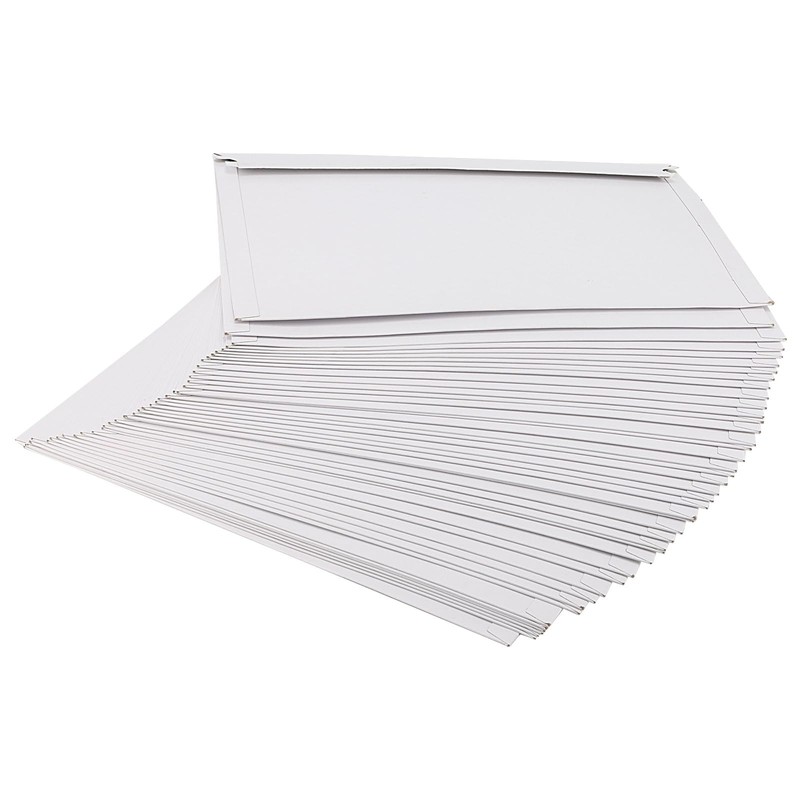 White 9x12 Inch Stay Flat Cardboard Envelope Mailers 300GSM Self Seal 50 PCS gallery
