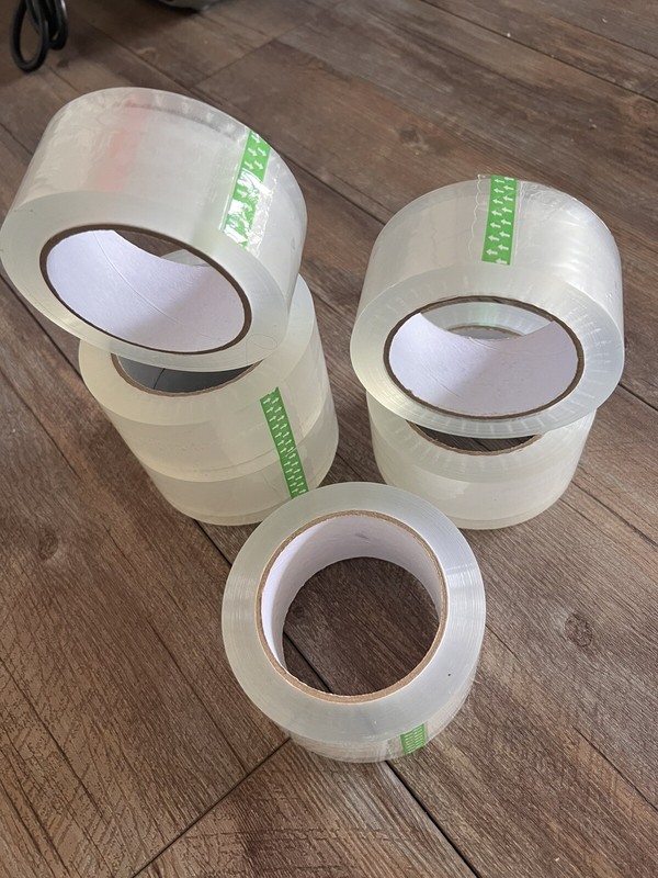 6 Rolls Heavy Duty Clear Packaging Tape Dimensions: 1.8 inches x 100 yards