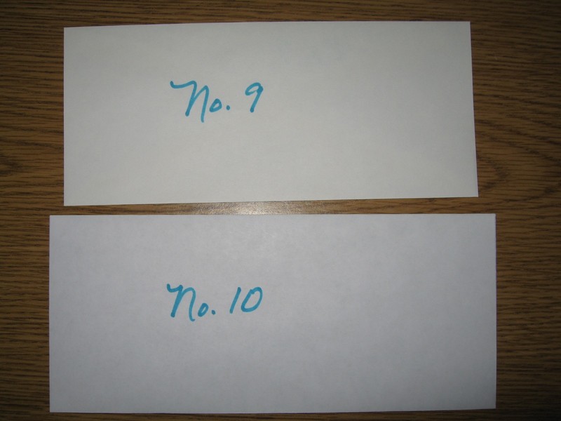 35/pk ~ No. 9 Business ENVELOPES Gummed Seal Flap, White Wove 24 lb. gallery
