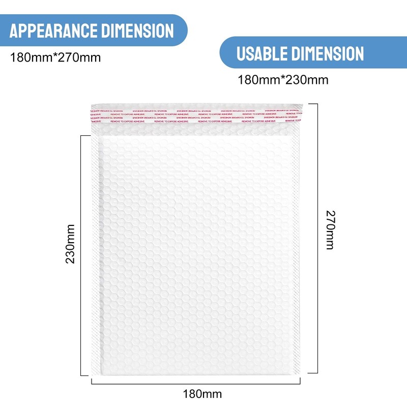 7"x9"/9.8"x11.8"/7.8"x9.8" Poly Bubble Mailers Padded Envelopes Shipping Bags gallery