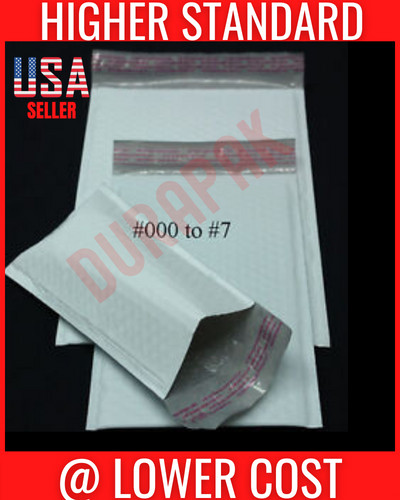 50 pcs 12.5X18″ #6 Self Sealing Poly Bubble Mailer Shipping Envelope Protective